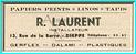 DIEPPE - PAPIERS PEINTS - R LAURENT - 13 RUE DE LA BARRE