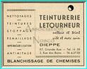 DIEPPE - TEINTURERIE LETOURNEUR - 97 GRANDE RUE