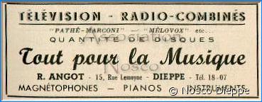 DIEPPE - TOUT POUR LA MUSIQUE - R ANGOT - 15 RUE LEMOYNE