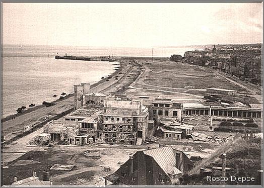 DIEPPE - LE FRONT DE MER APRES LE RAID DU 19 AOUT 1942