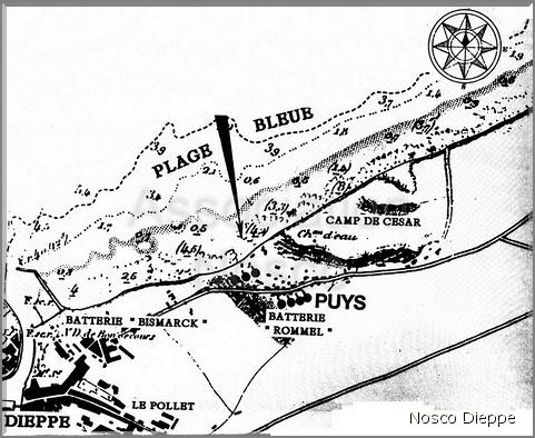 CARTE MILITAIRE - PLAGE BLEUE - PUYS