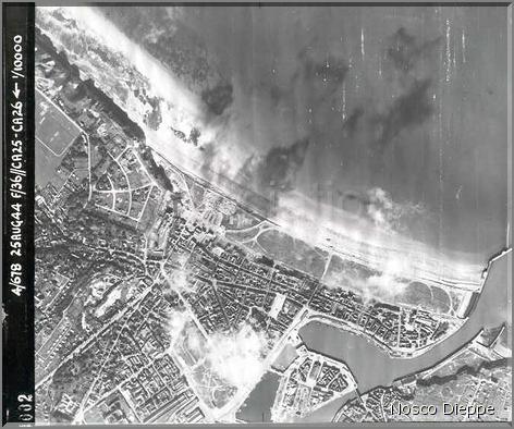 DIEPPE - VUE AERIENNE EN 1944