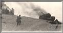 DIEPPE - BARGE N5 ET CHAR EN FEU